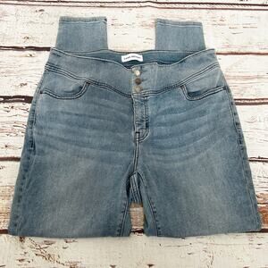 LANE BRYANT Flex Waistband High Rise Distressed Jeggings Sz 16